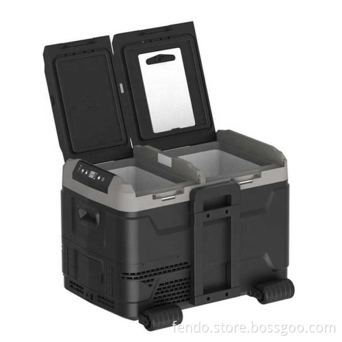 Portable 40L DC 12/24V Mini Fridge for Home, Office, Outdoor, Car, Truck, Travel, Camping